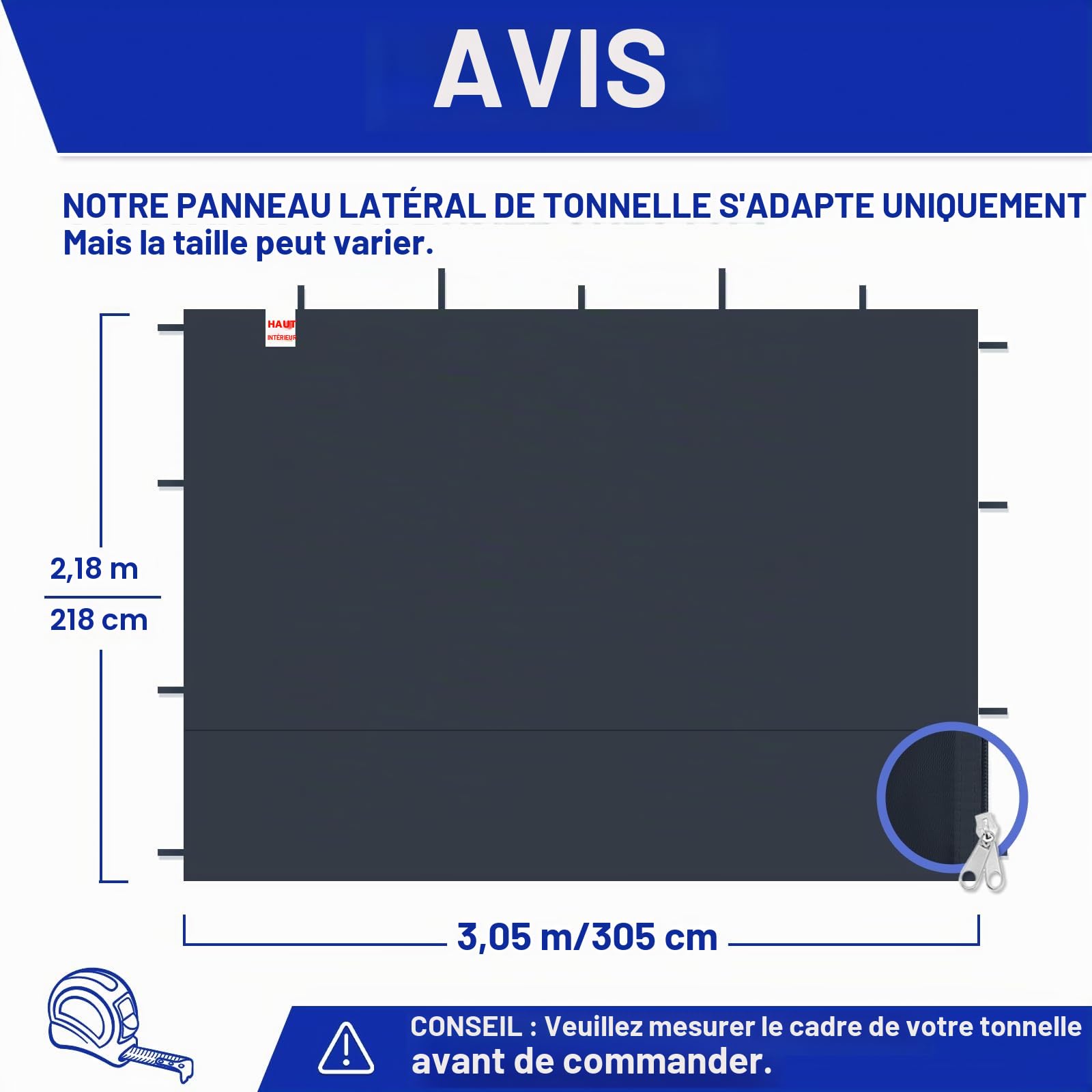 Fanpat 3 Pièce Parois Latérales pour Tonnelle, Tonnelle Pliante Imperméable 3 x 3 m, 99% Protection UV (Seulement 3 Parois Latérales, Tente de Baldaquin Non Incluse dans) (Noir, 3PCS)