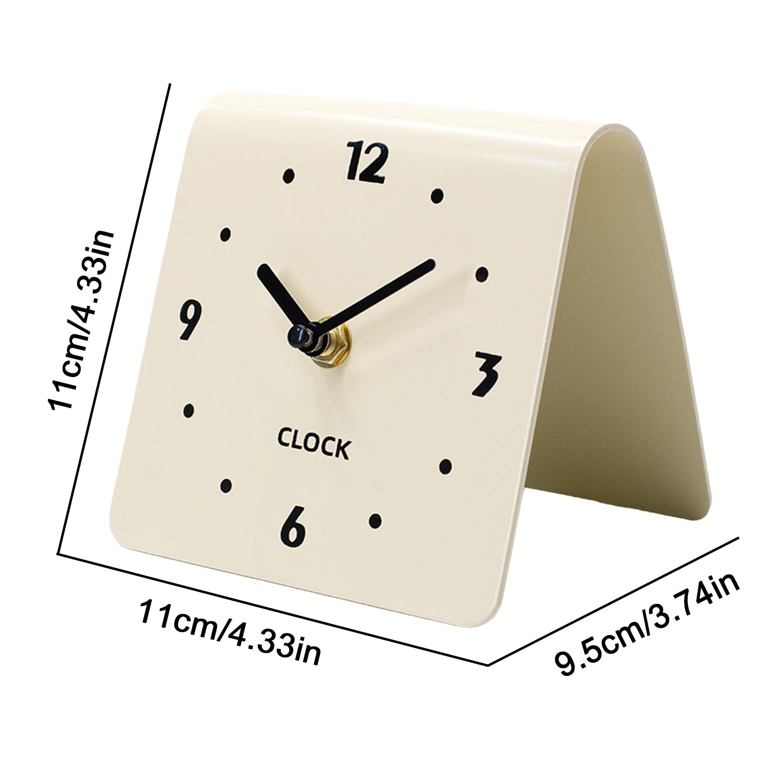 Reloj de Mesa Analógico Silencioso Moderno para Sala de Estar y Oficina