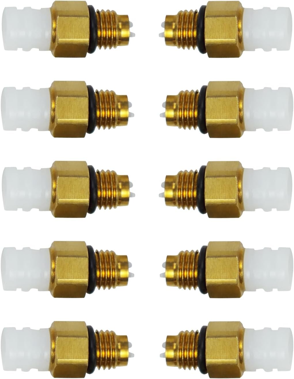 10pcs Air Suspension Repair Kit Air Valve M8 Air Connector Brass Fittings Compatible with Mercedes Benz W251 W164 W212 W211 W220 W221 1643200625 2123200358