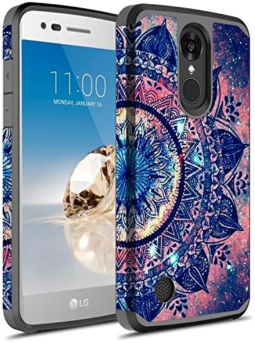 Rosebono Hybird Graphic Slim Case for LG Zone 4 / LG Aristo 2 / LG Rebel 3 LTE/LG Rebel 2 LTE/LG Tribute Dynasty/LG Aristo/LG Phoenix 3 / LG K8 (2017) / LG Fortune/LG Risio 2 (Mandala)