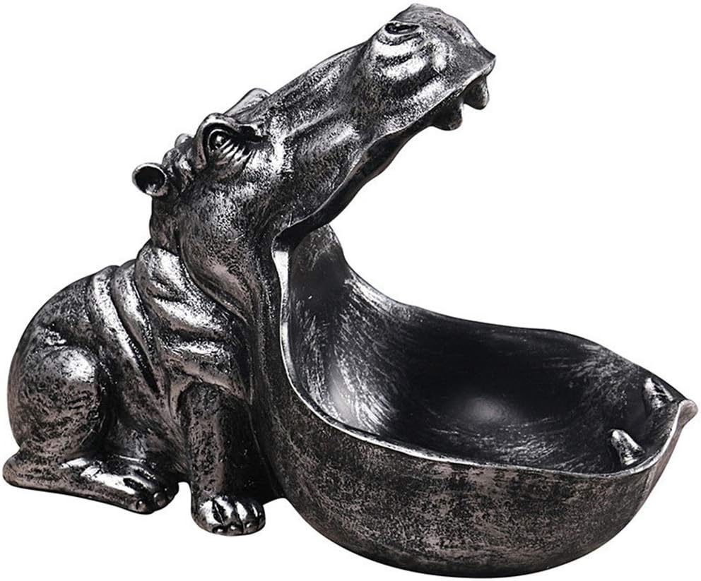 カバ形像収納トレイ 大きな口動物のキー収納ラック樹脂置物キャンディー料理 カバ形像収納トレイ 大きな口動物のキー収納ラック樹脂置物キャンディー料理