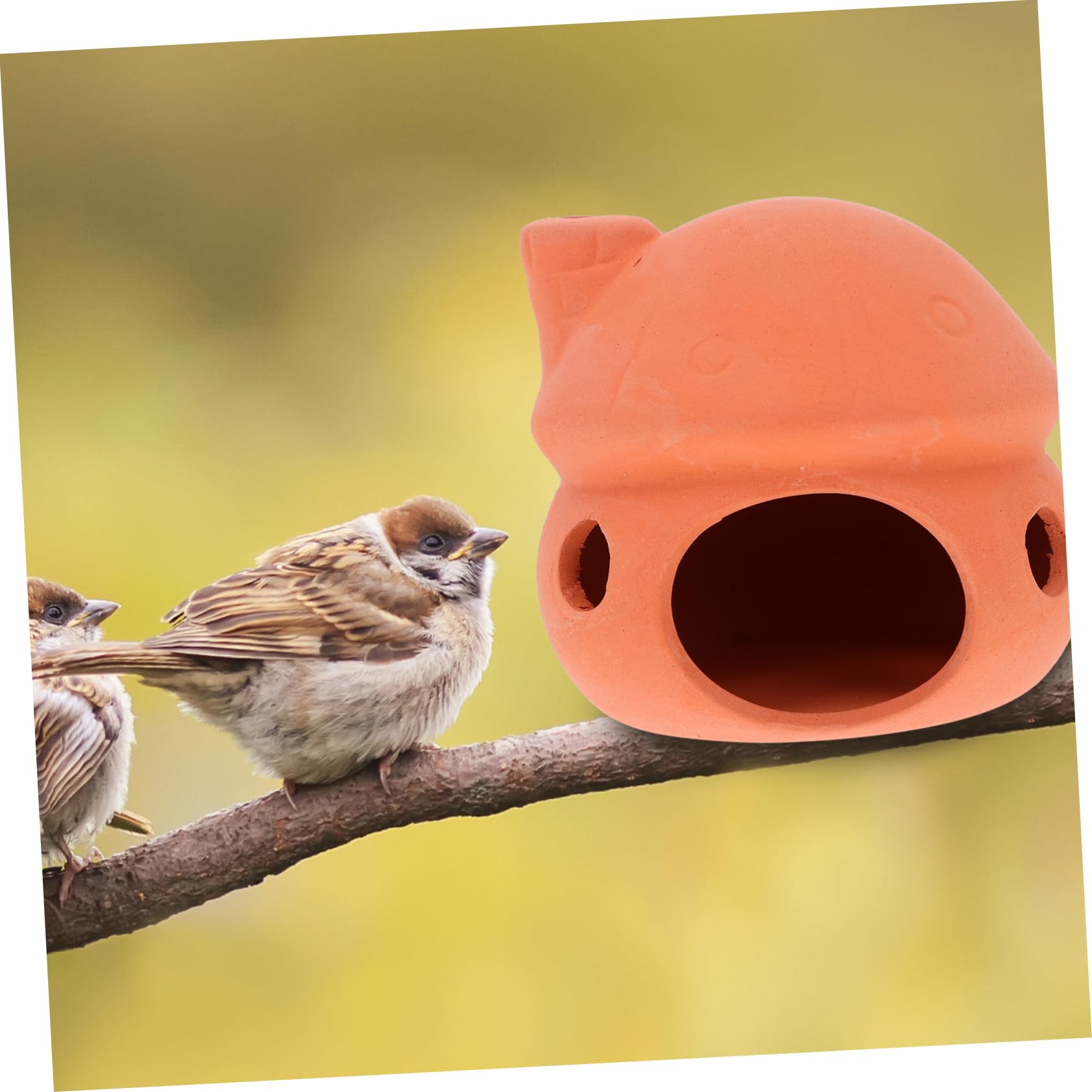 GALPADA 1Pc Chocolate Creative Bird Nest for Sparrows and Parrots for Breeding and Resting Easy Installation Indoor Outdoor Use Premium Quality Incubation Case