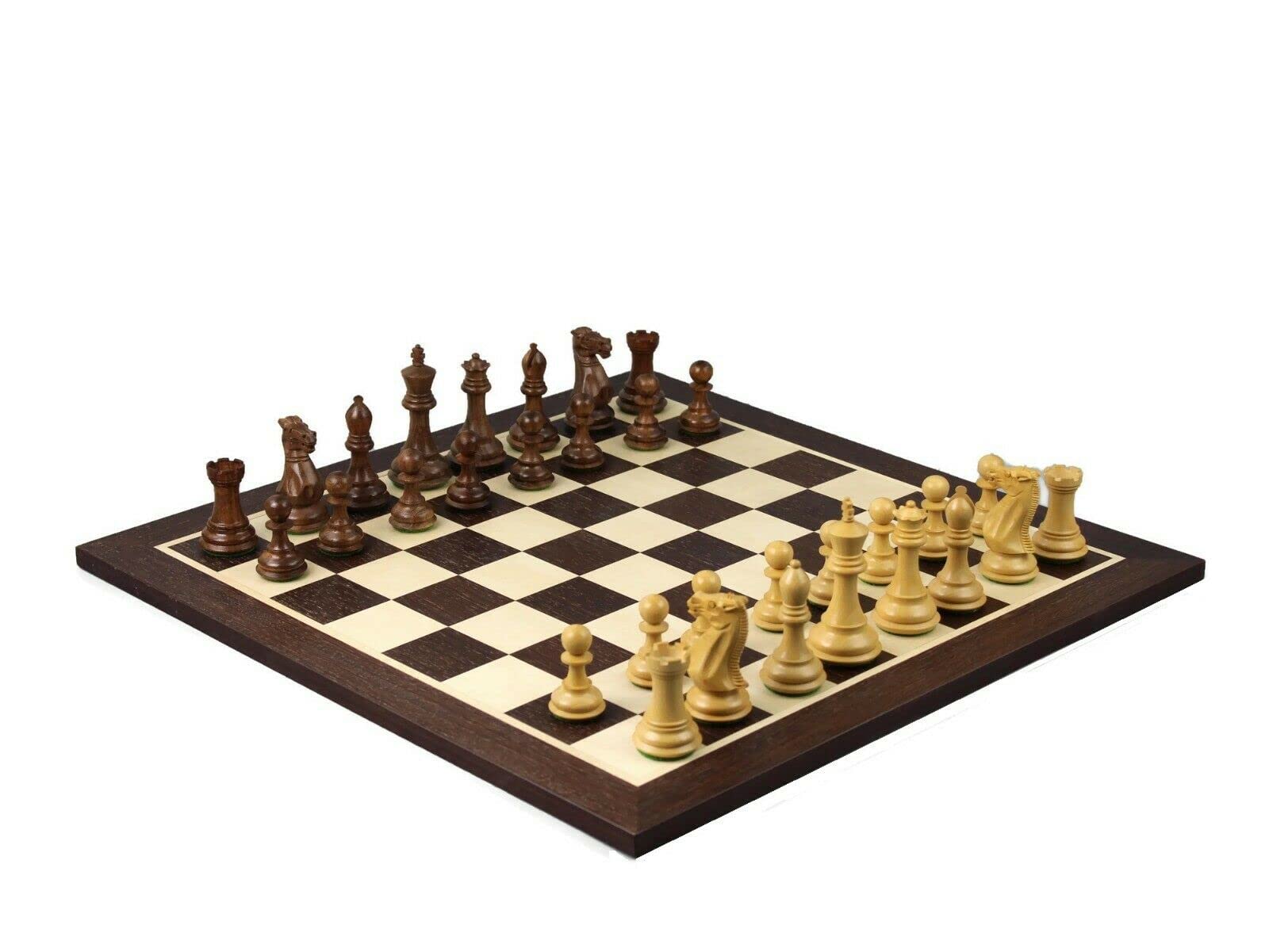 Set di scacchi in legno Wenge Board da 21 pollici pesato Sheesham professionale Staunton pezzi 3.75 pollici