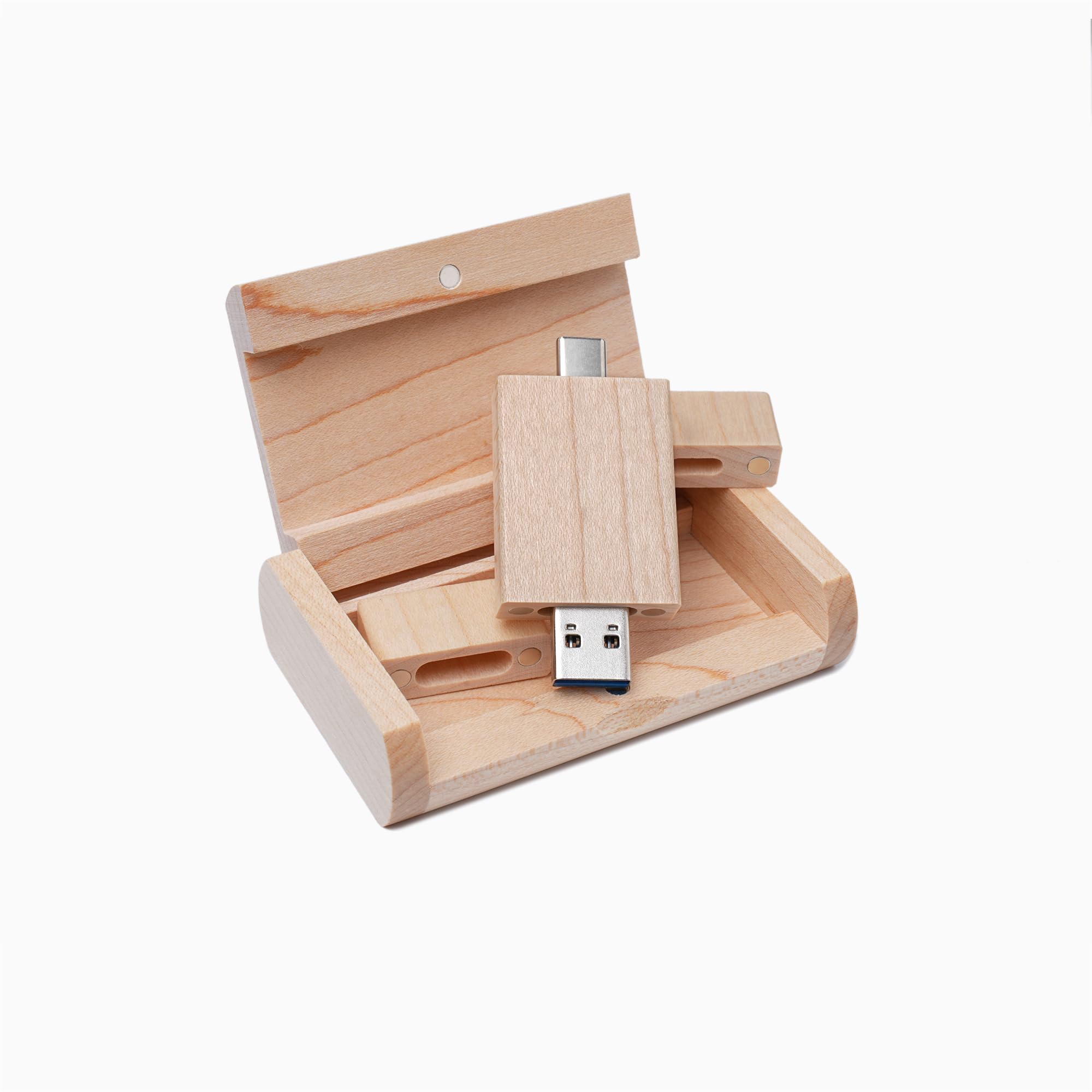 Memoria 2.0 USB 16GB Pendrive Hoja de Madera Divertido Pen Drive 16GB con Caja de Regalo de Madera Práctico Unidad Flash USB Almacenamiento para Regalo de Cumpleaños Llave USB — view 17