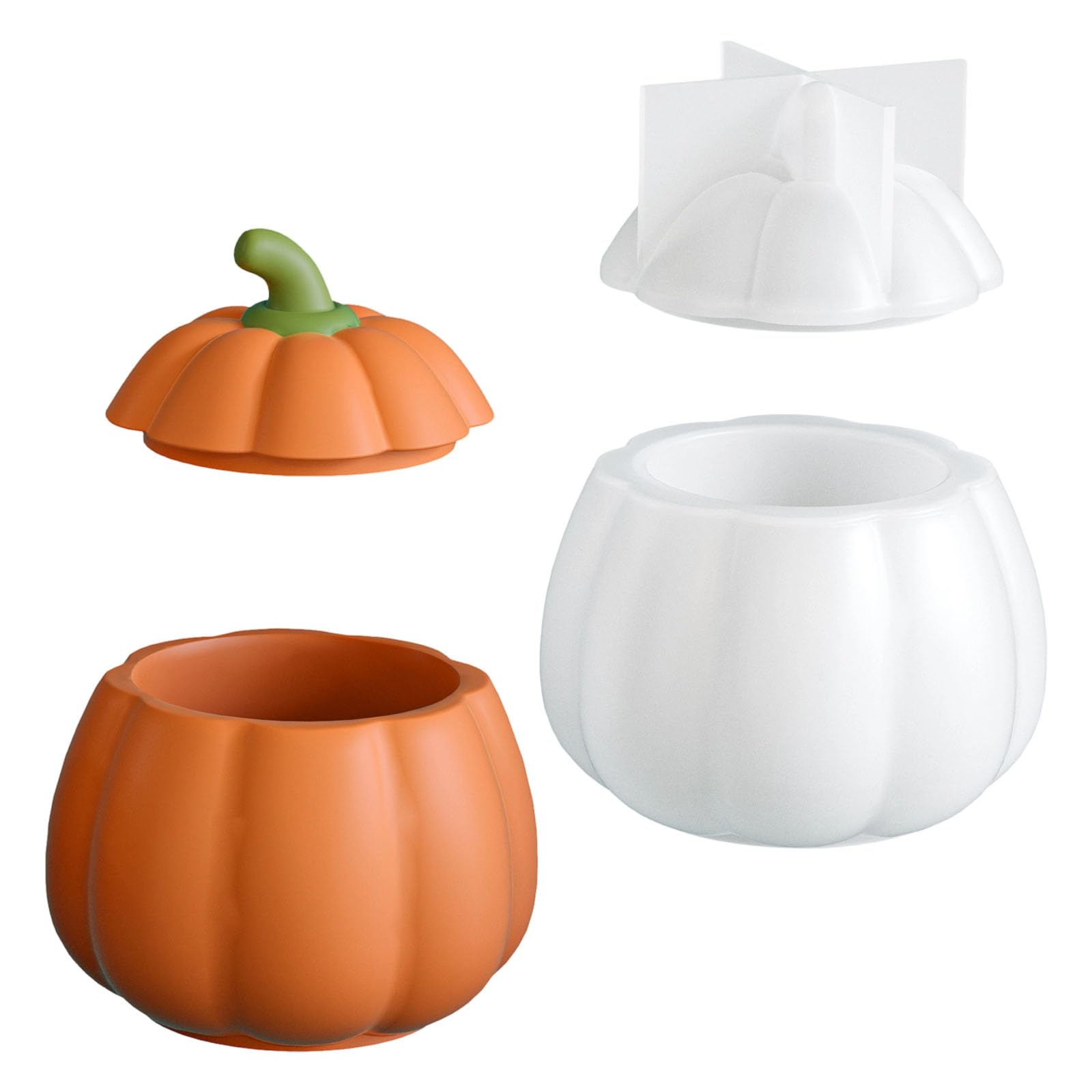 Alksubbm Flexible Silicone to Create Pumpkin Shape and Soaps Soap Making