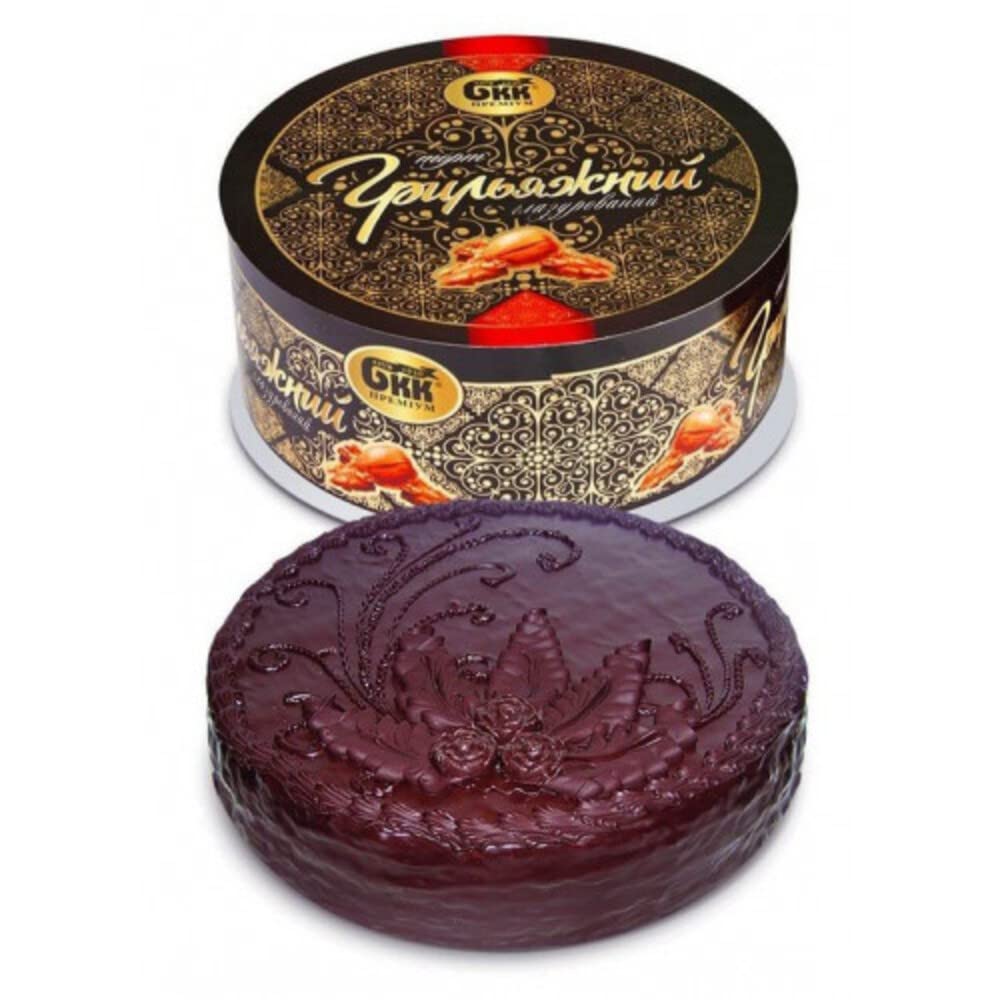 Torte "Grilljagnij" mit Walnußkrokant in kakaohaltiger Fettglasur 1kg | Lecker, leicht, festlich