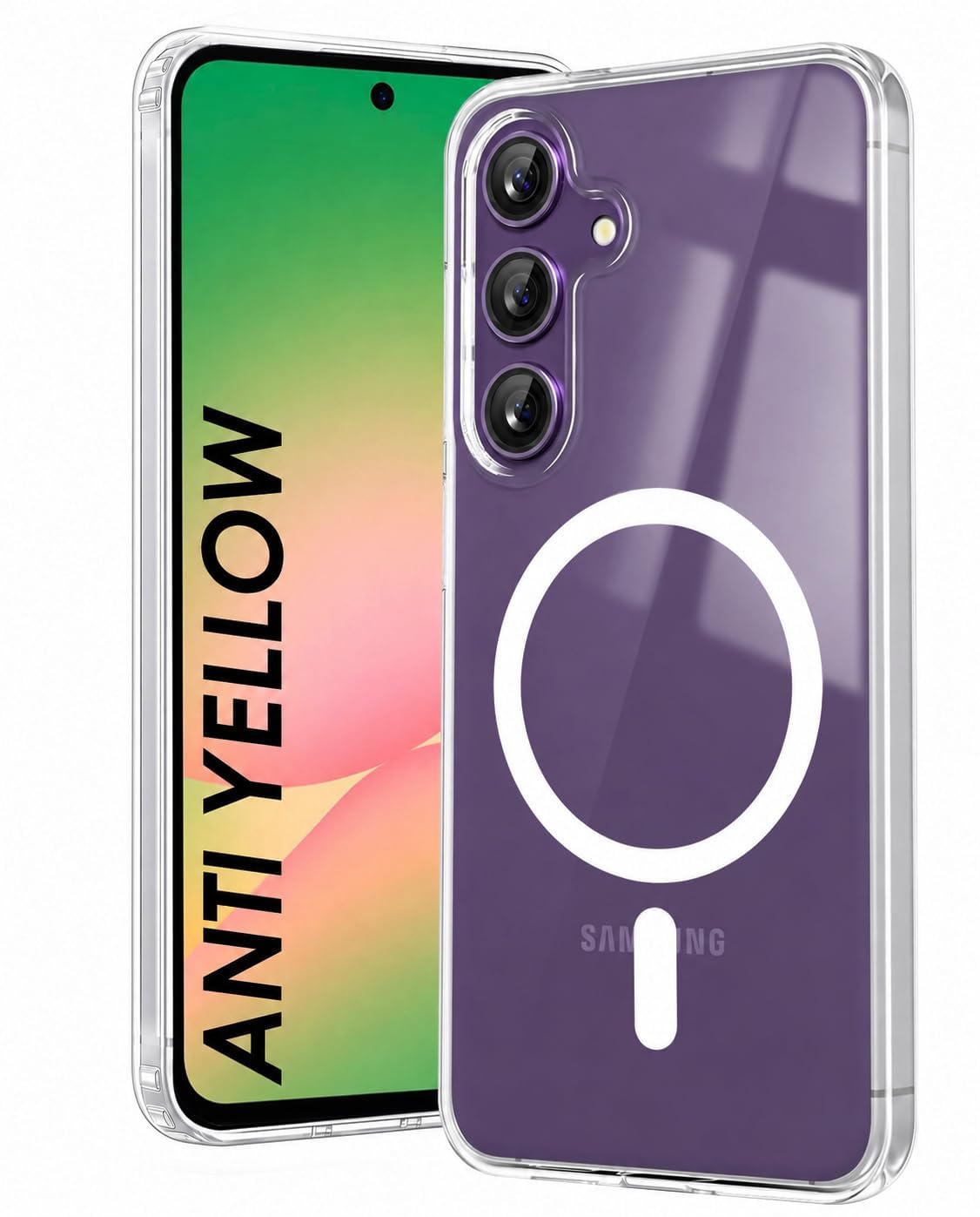 DIZORO Crystal Clear Compatible with S24 Case with Anti-Yellow Anti-Scratch Shockproof Transparent Cover — Amazon image 20