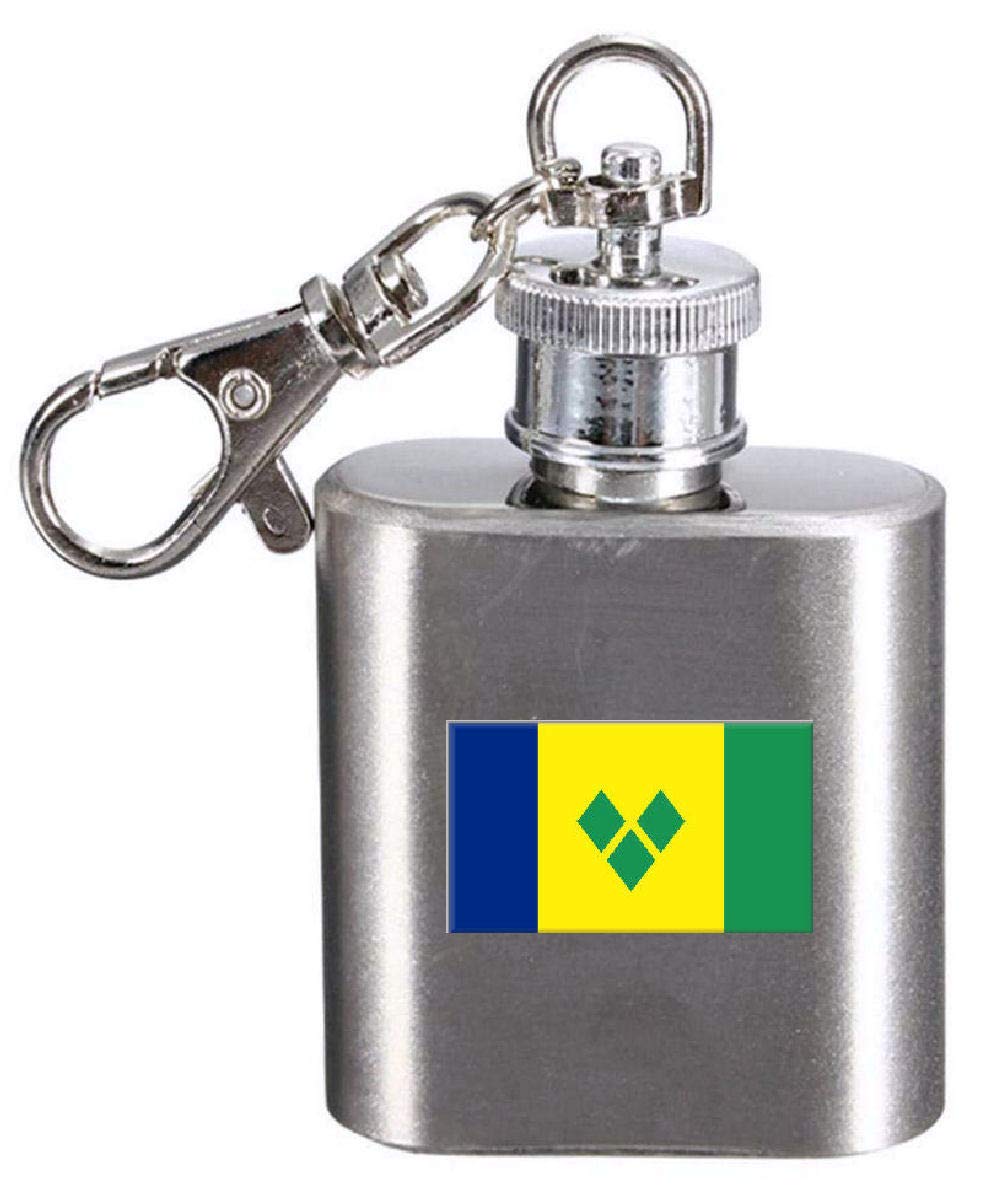 Porte-clés flasque gravé cadeau original culture Saint-Vincent