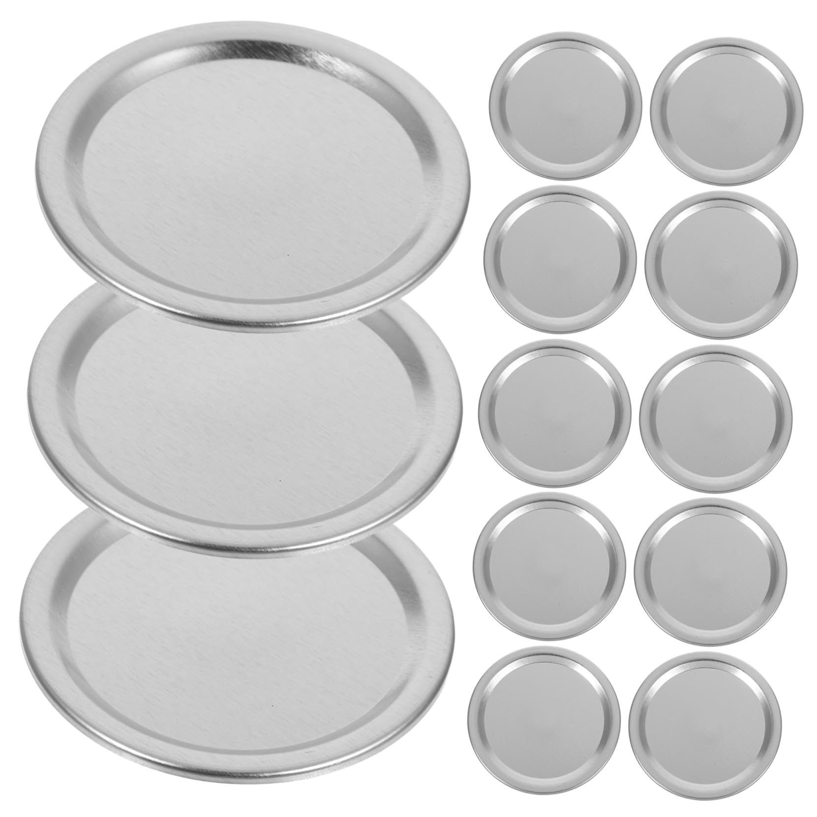 Coperchi Mason Jar 100 Pezzi 70mm in Alluminio per Vasetti