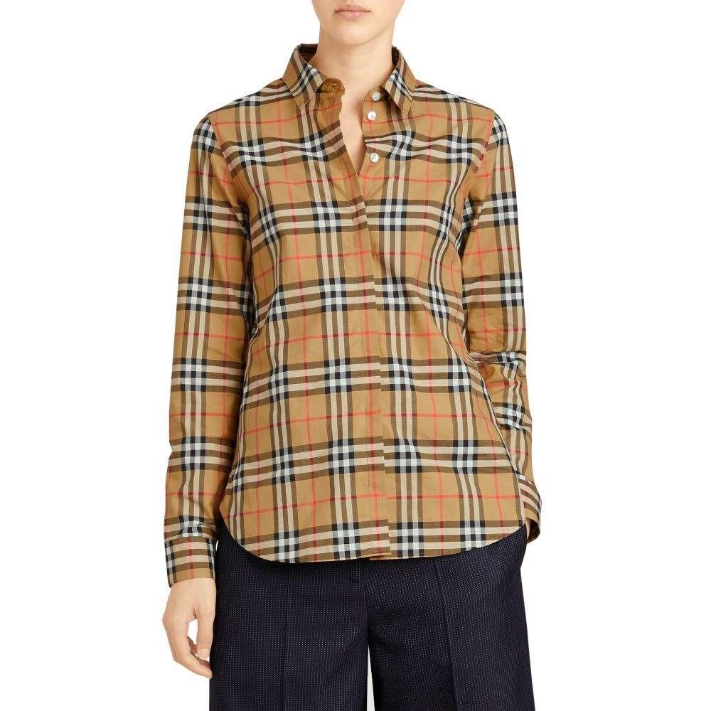 Burberry (バーバリー) BURBERRY レディース トップス ブラウス・シャツ Crow Vintage Check Shirt [並行輸入品]