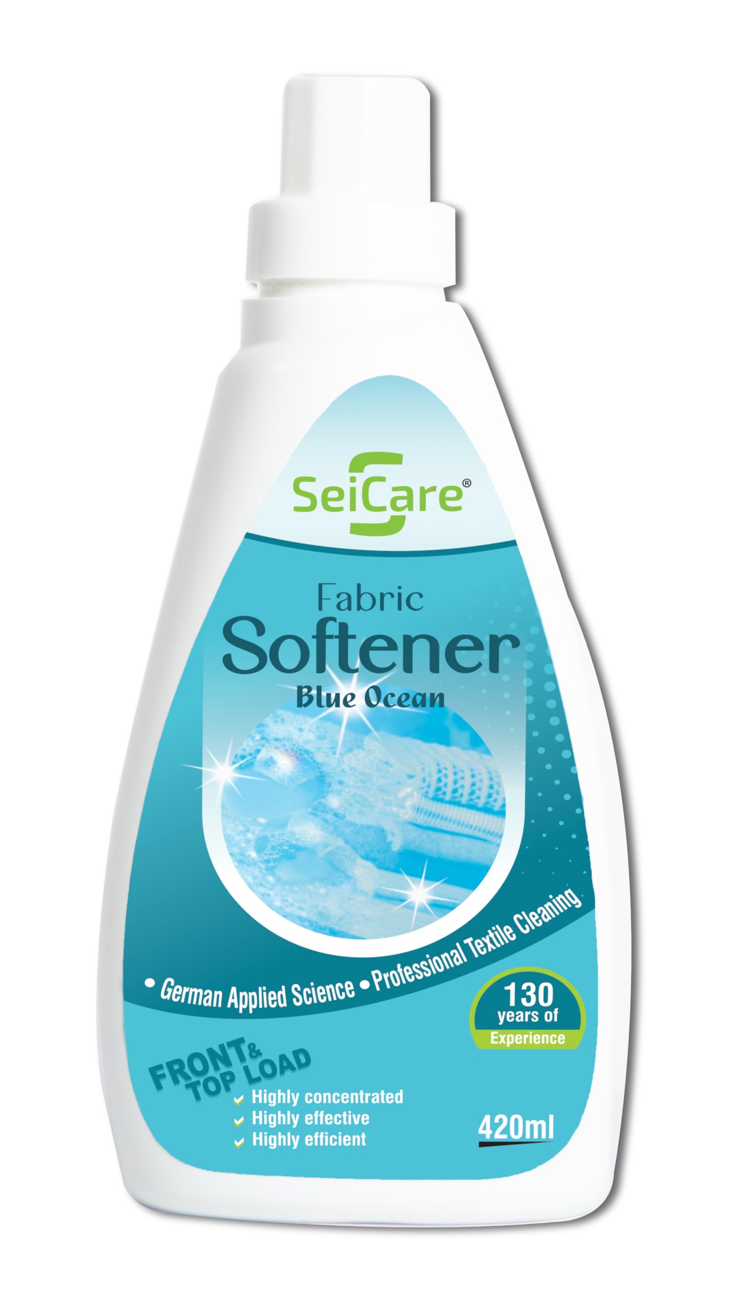 SeiCare - Fabric Softener Blue Ocean | Soft, Pleasant handle with fresh fragrance | After Wash Liquid Fabric Softener