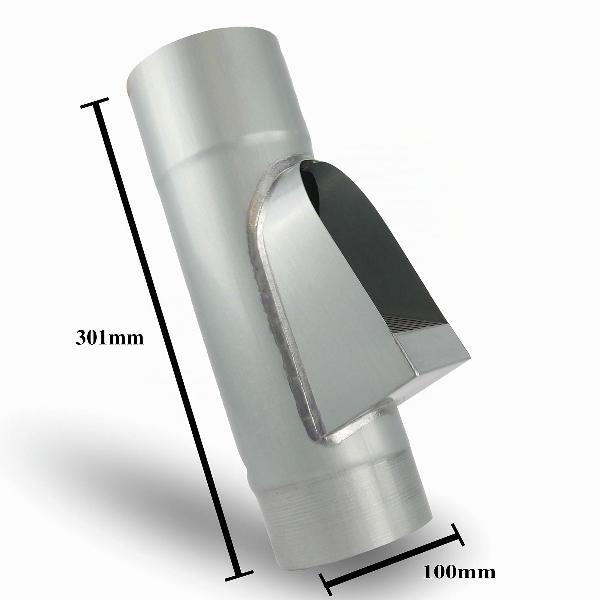 Fallrohrfilter von CurtMaxx | Effektiver Filter für Fallrohre - filtert Laub, Äste und Schmutz aus dem Fallrohr | Ø 100 mm, Zink vorbewittert
