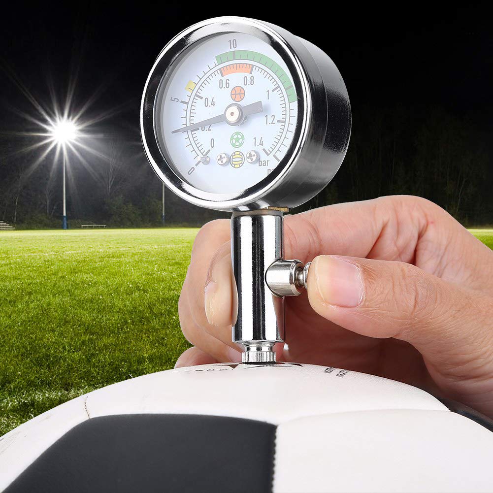 Atyhao, manometro per Test di Pressione dell'Acqua, manometro per Test di Pressione dell'Acqua, barometro, Mini manometro per Pallacanestro, pallavolo, Pallacanestro