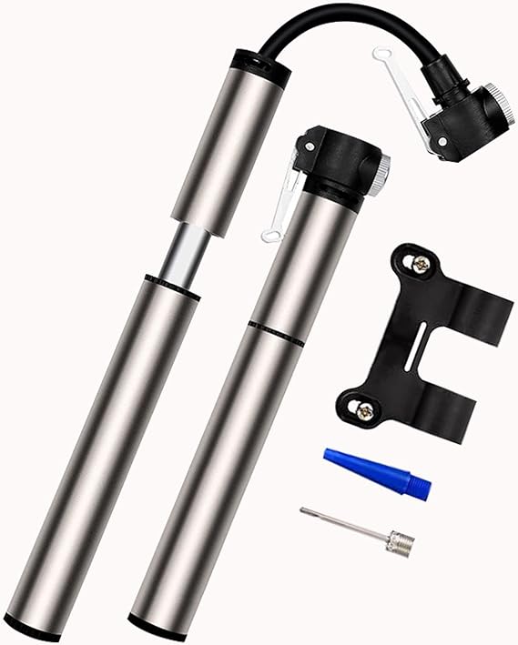 Mini Bike Pump Portable Bicycle Pump With Presto and Schrader Valves