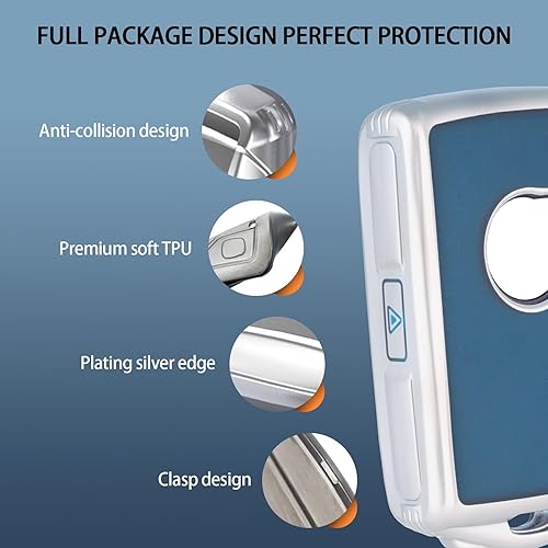 Miniatura 3 de TANGSEN Funda inteligente para llavero compatible con Volvo S90 V90 XC40 XC60 XC90 lateral 3 4 botones sin llave remoto de entrada sin llave TPU