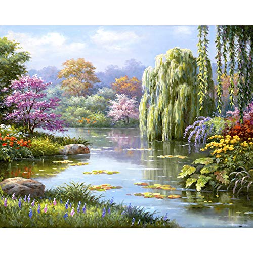 Kit d'art diamant forêt colorée cadeau amusant de peinture à strass cristal