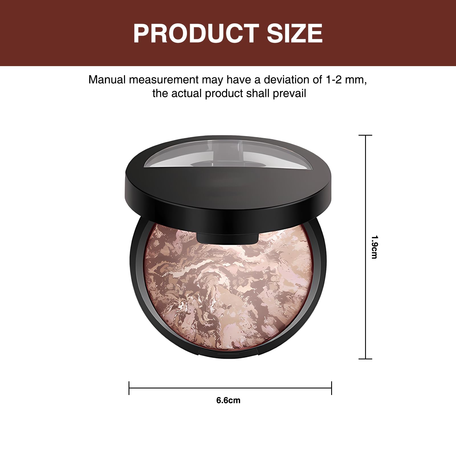 atnayo Baked Foundation Medium, Brighten Foundation Baked Starter Makeup Kit, Natural color, 2 ml (Pack of 1) - Image 2