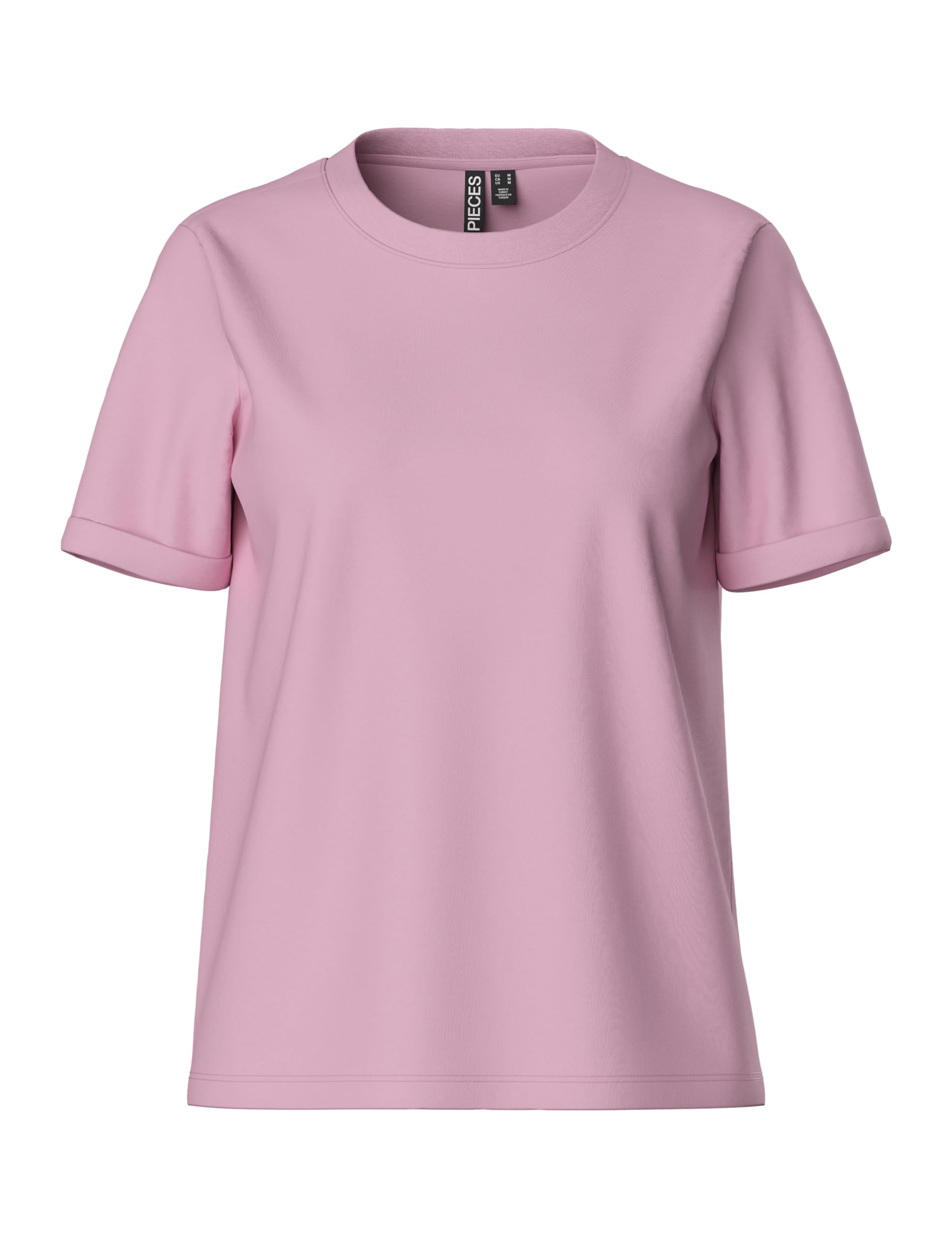 Pcria SS Fold Up Solid Tee Noos BC, Roseate Spoonbill, S