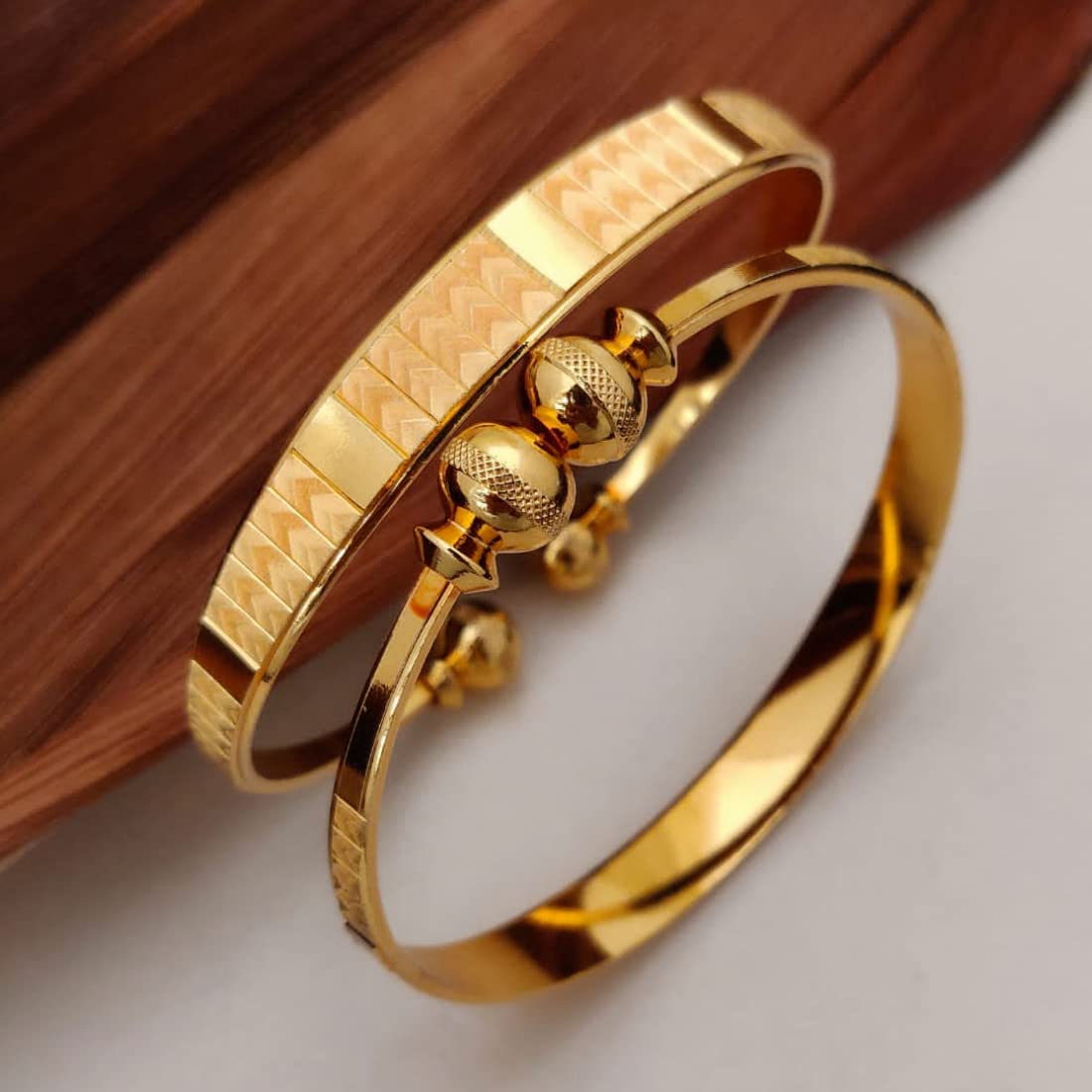 Elegant 18k Plated Bracelet Bangle, Size