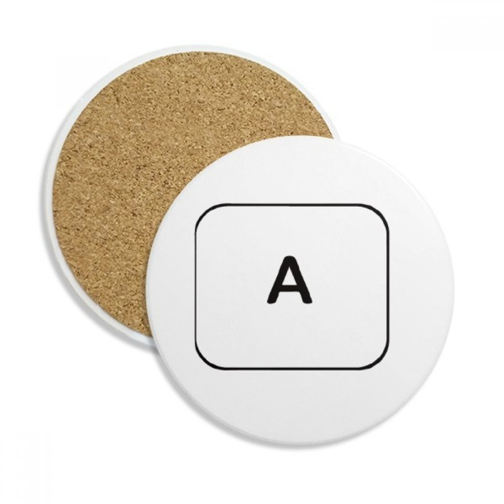 Caboteur en céramique absorbant motif symbole clavier pour tasse et verre