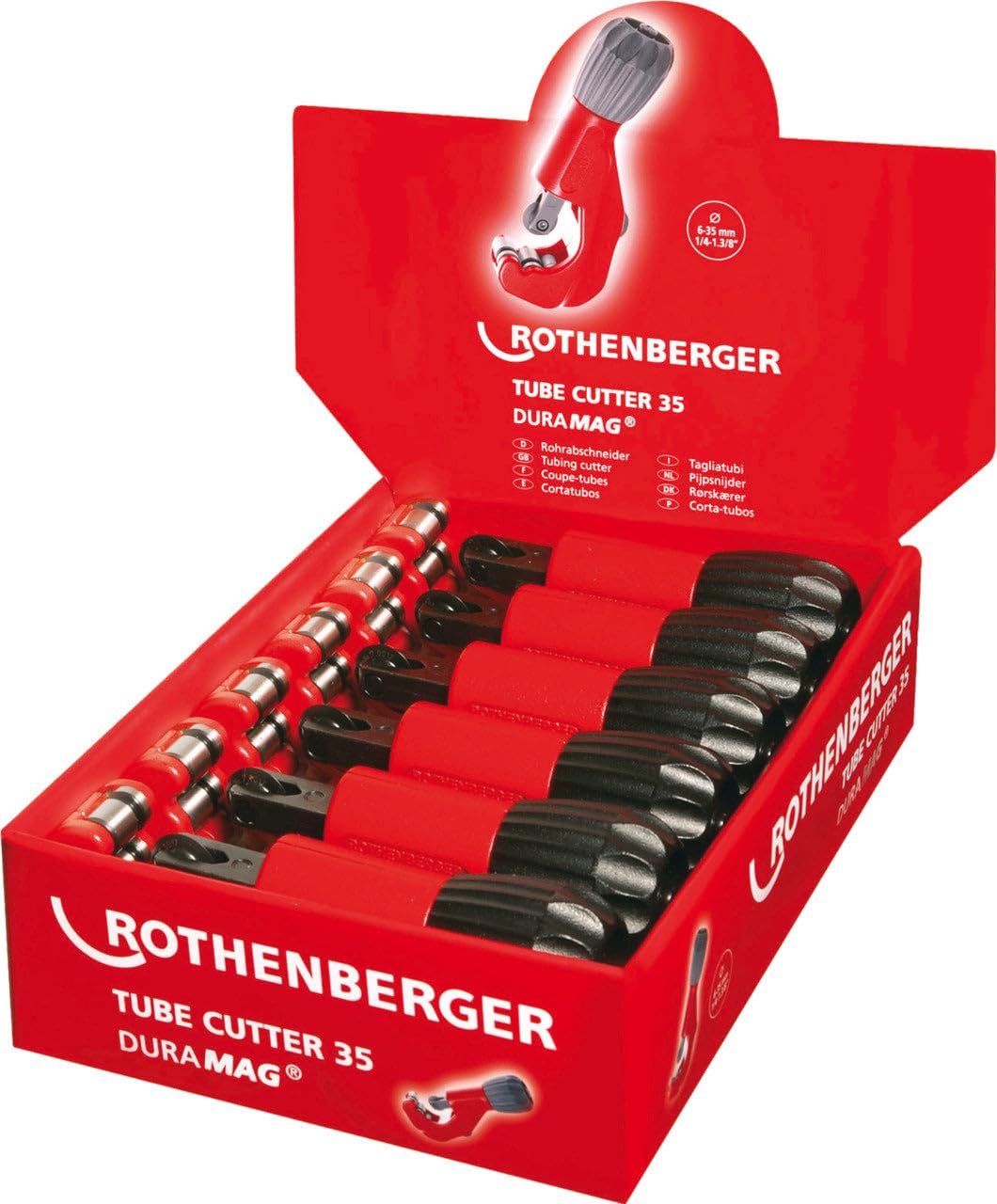 ROTHENBERGER 070027DB - Expositor 6 cortatubos 735mg