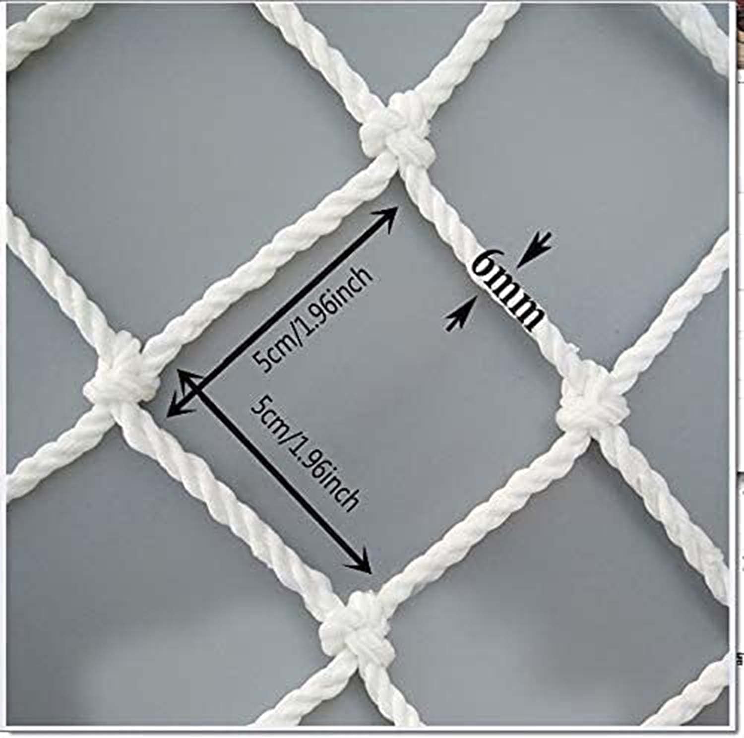 Red de protección antiescape, red de protección para niños y niños, para balcón, ventana, escalera, jardín de infantes, 5 cm, tamaño de malla - 3 x 8 m