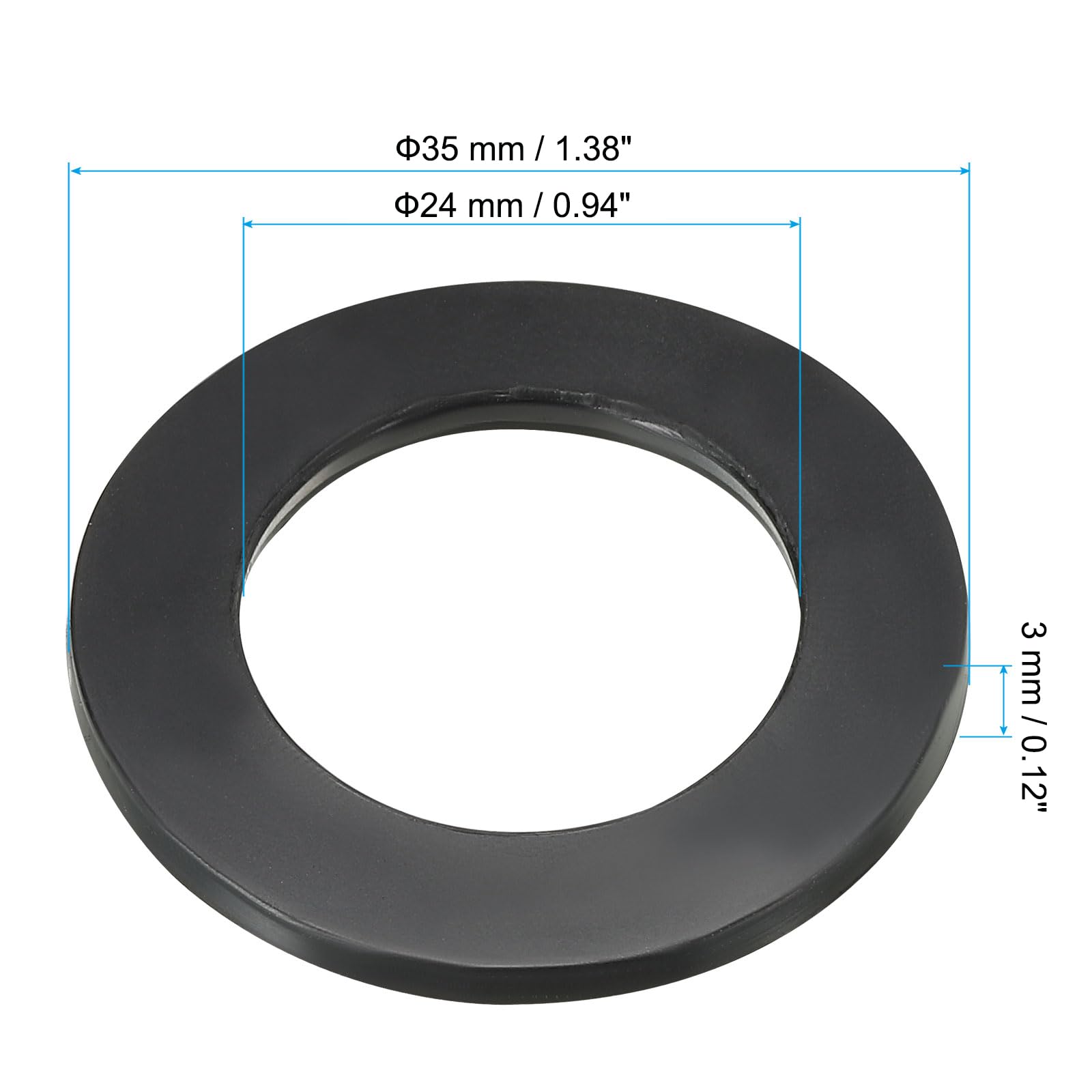 PATIKIL M24 Rubber Flat Washer - Image 2
