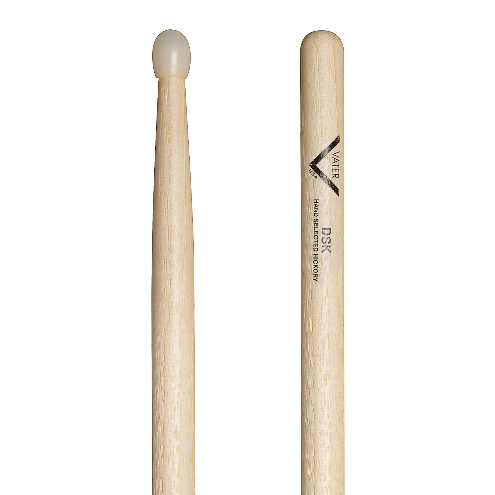 Vater Drumsticks VHDSK - DSK American Hickory Series - Barrel Nylon Tip