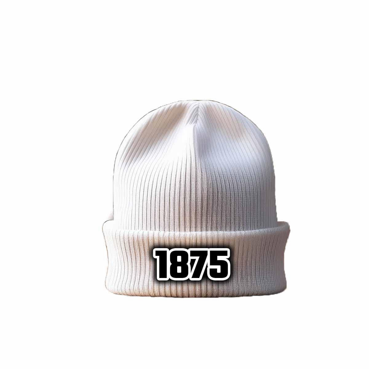 Bonnet blanc bonnet d'hiver 1875 Year à revers stretch confortable - 4