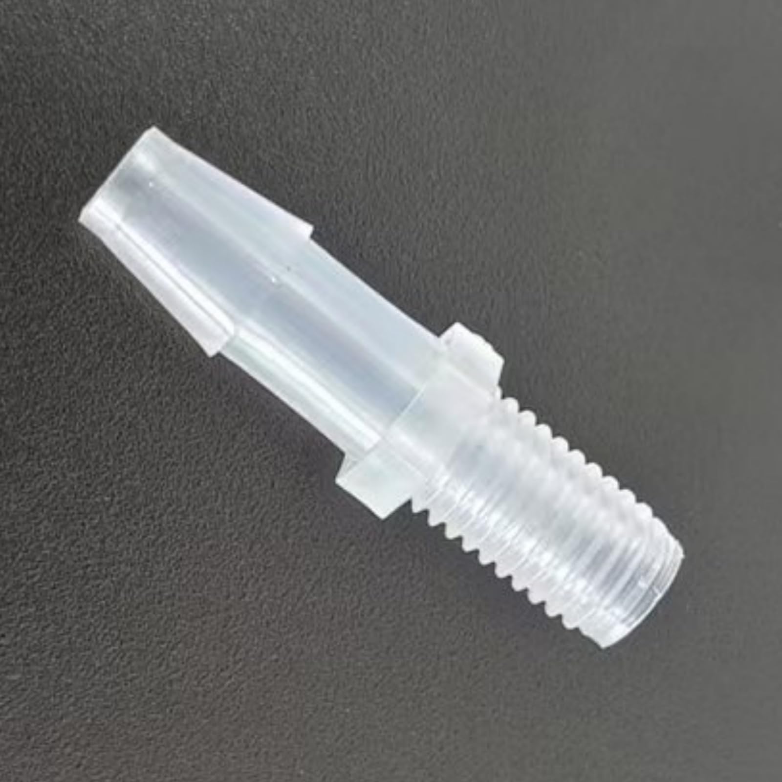 1/4-28UNF Male Threaded to Barbed Hose Connectors - 25 Pack, Durable PP Pipe Adapters for Laboratory and Food Machinery(4.8mm 3/16inch Extended)