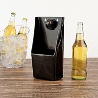 Vista 3 de Bar Lux Black Bottle Cap Catcher - con abrebotellas - 8 1/4" x 5 1/2" x 3" - Caja de 1 unidad
