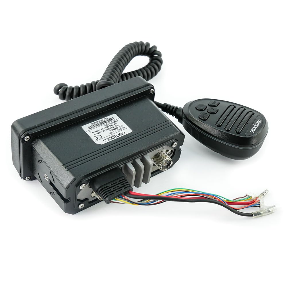 Compass CX-800 Seefunkgerät mit DSC, GPS, ATIS I IPX7 Wasserdicht I Dual Receiver & GNSS-Modul I Inklusive Binnenfunk mit großem Display