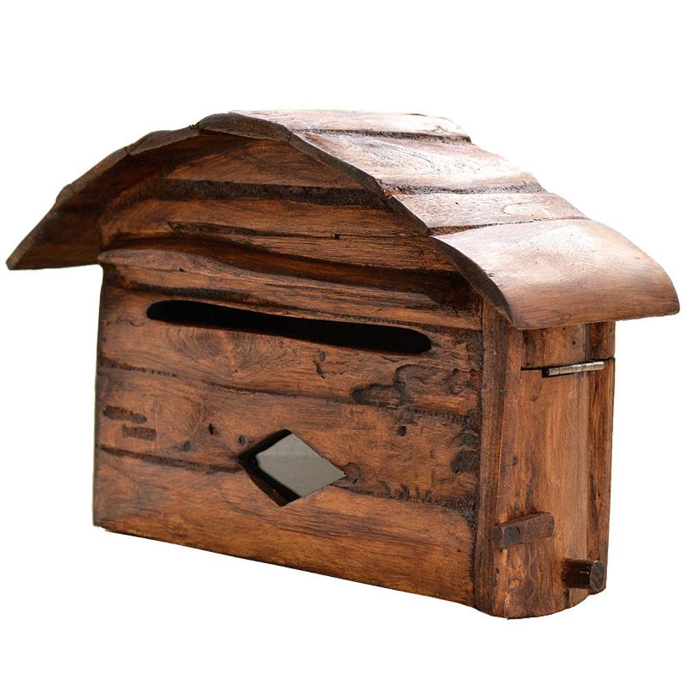 Wall Mounted Mailboxes Creative Wood Wall Mailbox Villa Pendant For Outside