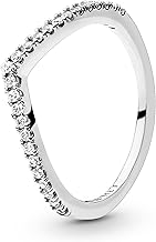 PANDORA Sterling Silver Sparkling Wish Ring with Colourless Cubic Zirconia Stones