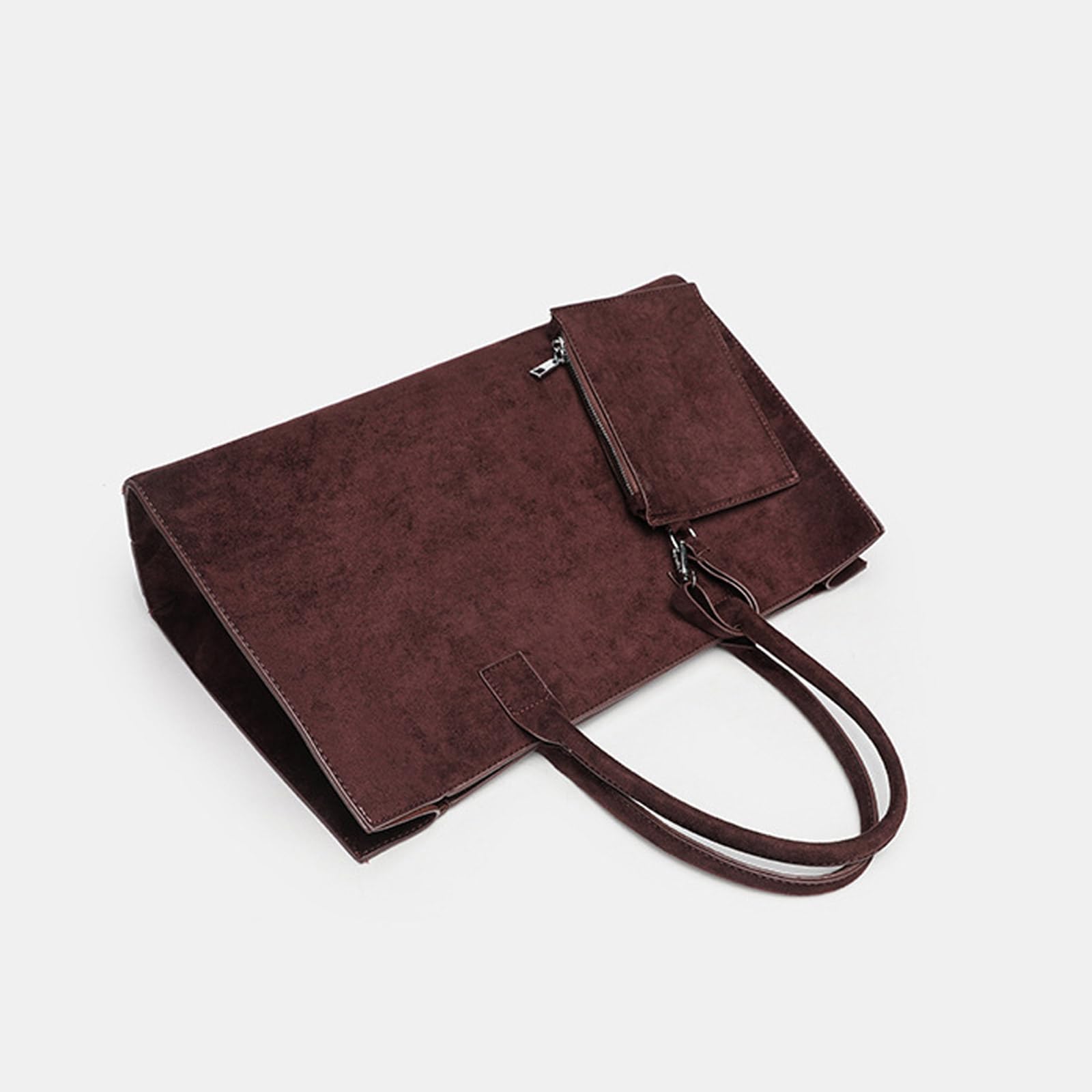 Borsa a tracolla in pelle scamosciata Spaziosa include portamonete con tracolla regolabile Set borse per madre e figlia