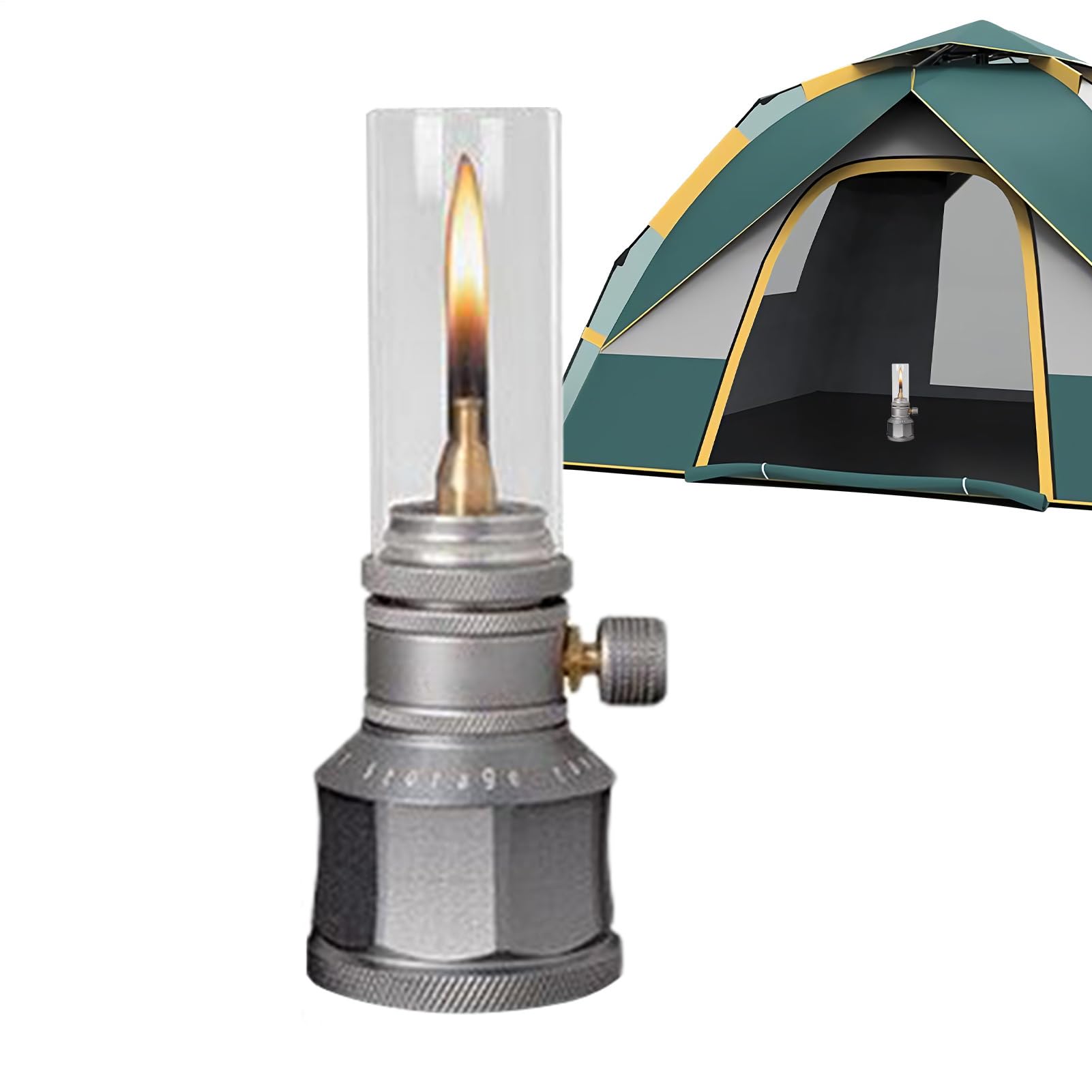 Lanterna a Gas per Campeggio Dispositivo di Illuminazione Retro per Pesca | Lanterna Per Tenda Da Campeggio Per Campeggiatori Escursionisti Pescatori Giardino Cabin Ranch Barbecue Pesca Picnic Cor