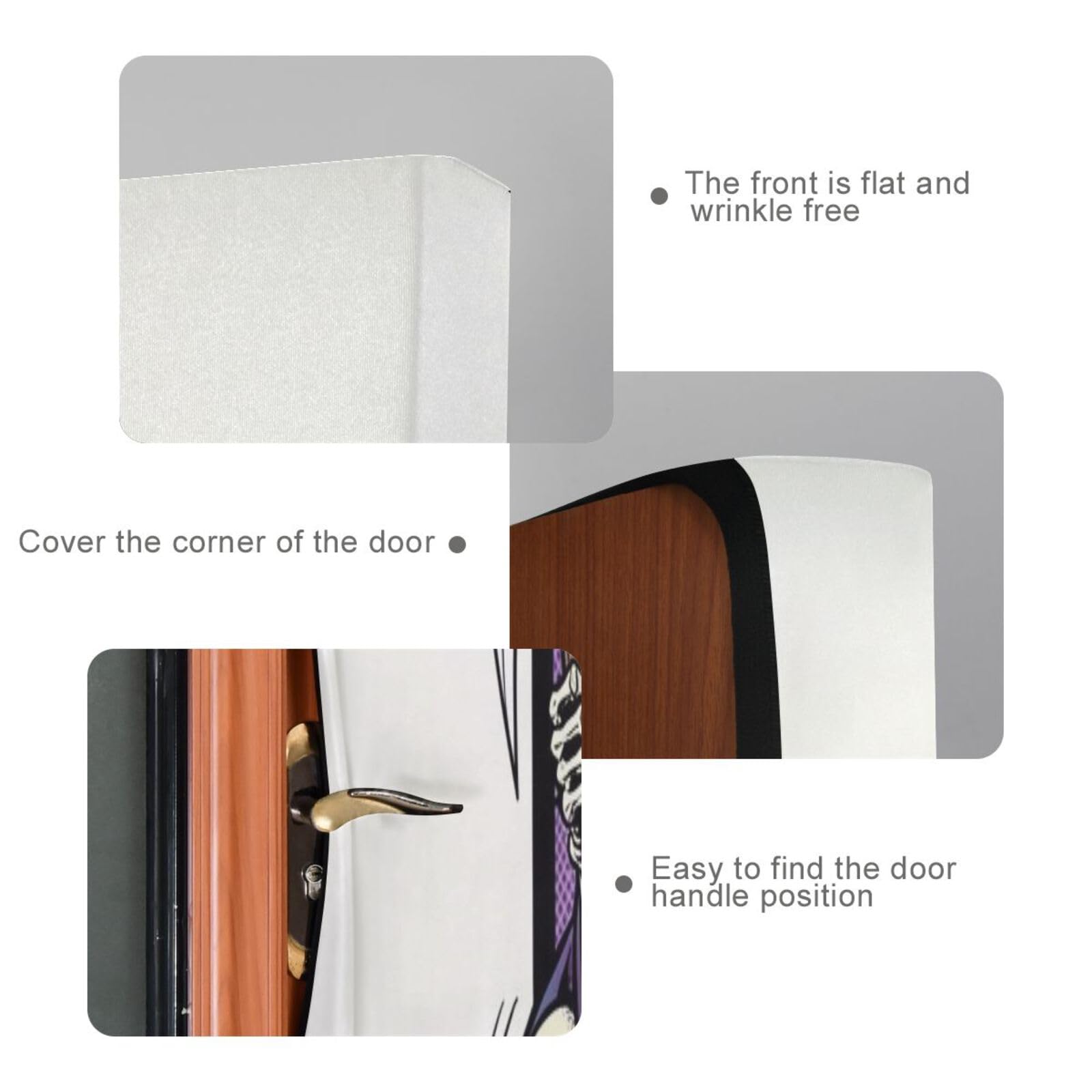 FRODOTGV Halloween Gothic Easy Install Stretch Door Wrap 88,9 x 200,7 cm