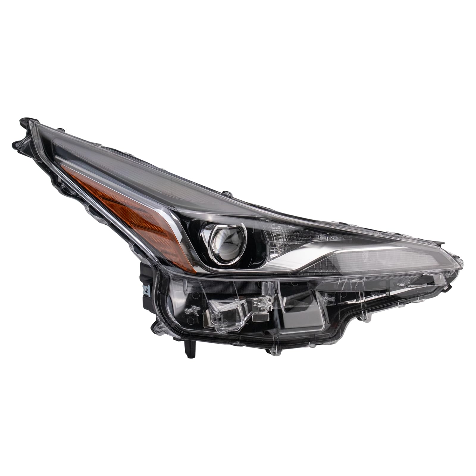 TRQ Passenger Side Tail Light LED Assembly Compatible with 2019-2022 Toyota Prius Without Fog Lights Without Adaptive Headlights TO2502280