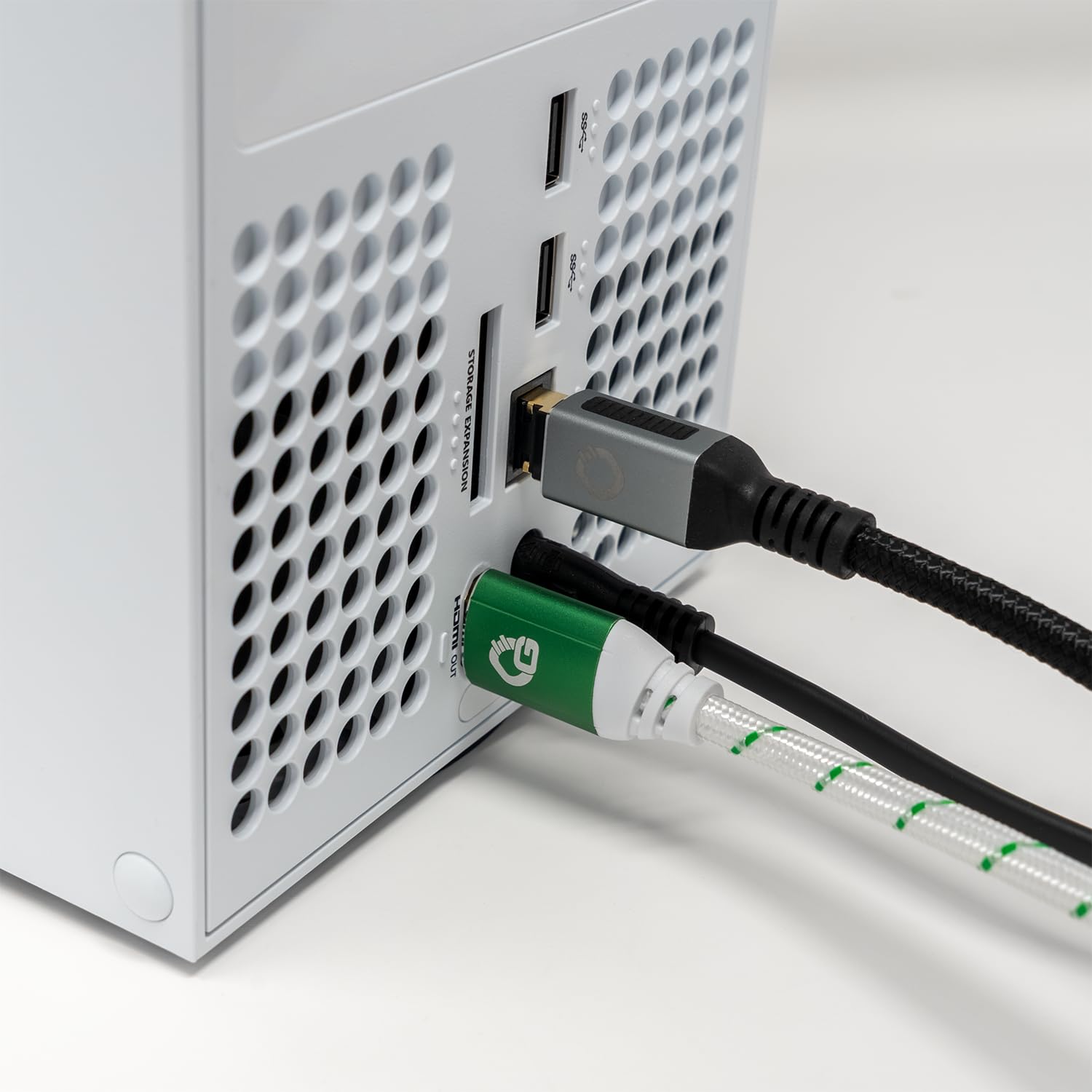 New Game Green - 5 mètres - Câble HDMI 2.1b - Certifié Ultra High Speed 8K@60Hz, eARC, ALLM, VRR, DSC - Compatible avec PS5, Xbox Series X/S, Nintendo Switch, PC - Blanc - 1 pièce