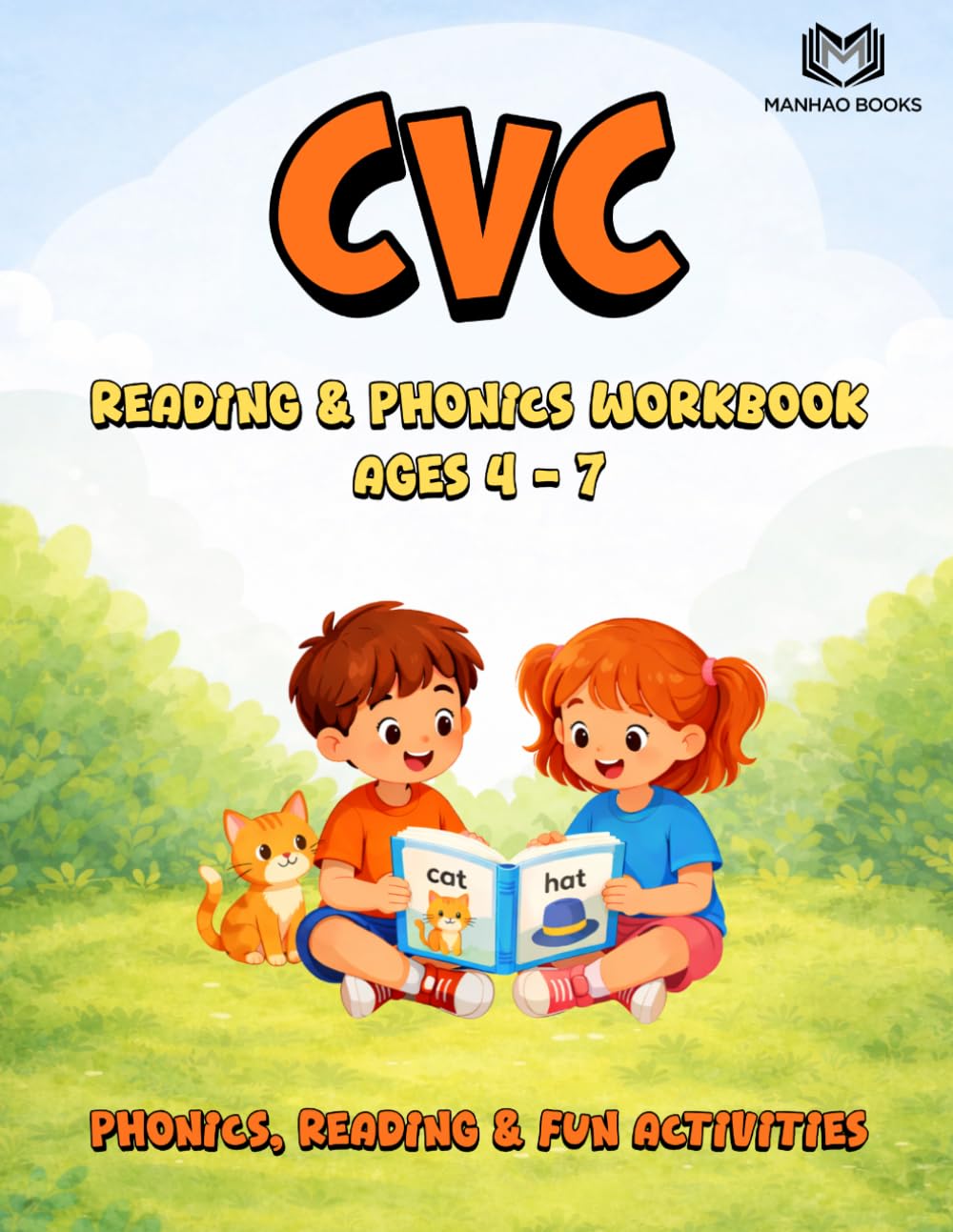 CVC Reading and Phonics Workbook: for Kids (Ages 4–7)