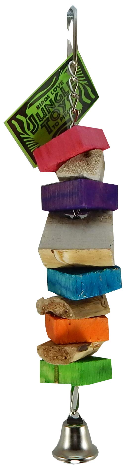 Jungle Toys Yucca Bell Bird Toy for Parakeets, Parrotlets, Cockatiels & Lovebirds