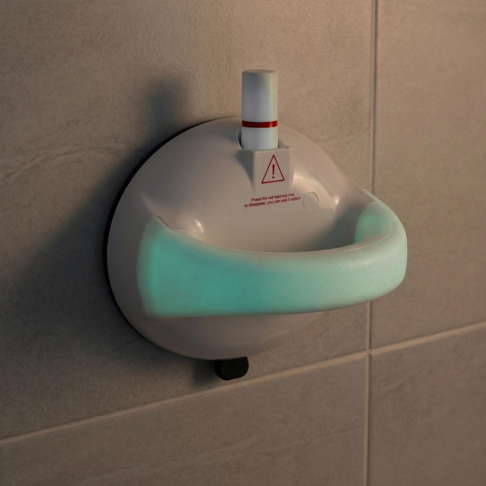 Lurrose Barras de apoyo con ventosas para bañeras y duchas - Capacidad de carga de 100 kg - Barandillas de seguridad para inodoro - Asas antideslizantes luminosas para baño, ideales para personas