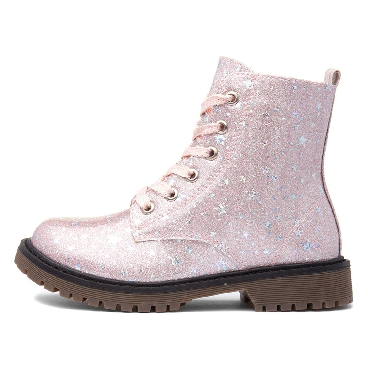 LilleyJunior Leanne Girls Pink Glitter Boot
