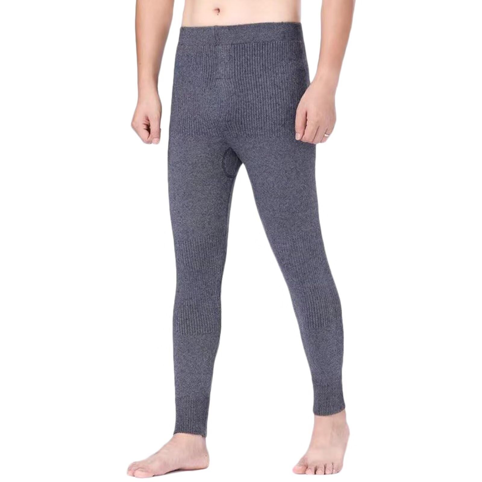 100% Cachemira Ropa Interior térmica Pantalones para Hombre, Pantalones térmicos para los Hombres, los Pantalones de Capa Base de Invierno al Aire Libre
