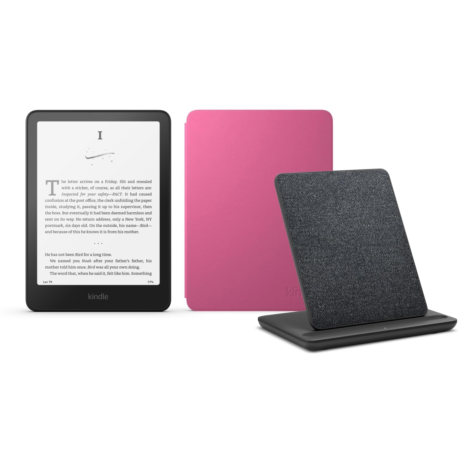 Kindle Paperwhite Signature 2024 de 32 GB con funda de Amazon Plant y base de carga inalámbrica 7