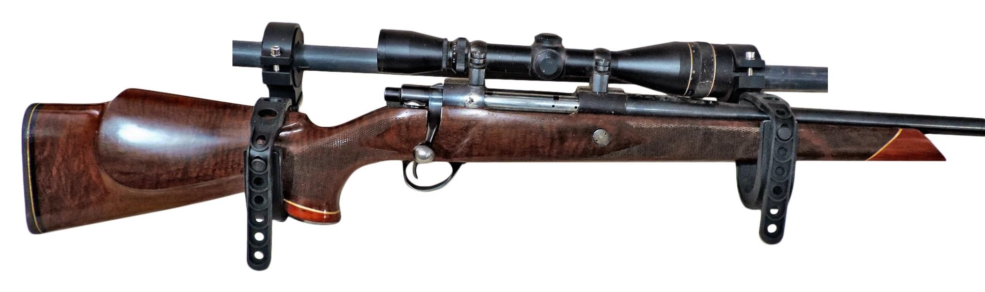 Roll Bar UTV Gun Holder Rack, Fits 1.5-2 Inch Round Roll Bars, for Polaris, Can Am, Kawasaki, Honda, Yamaha, 2 Pack, Black