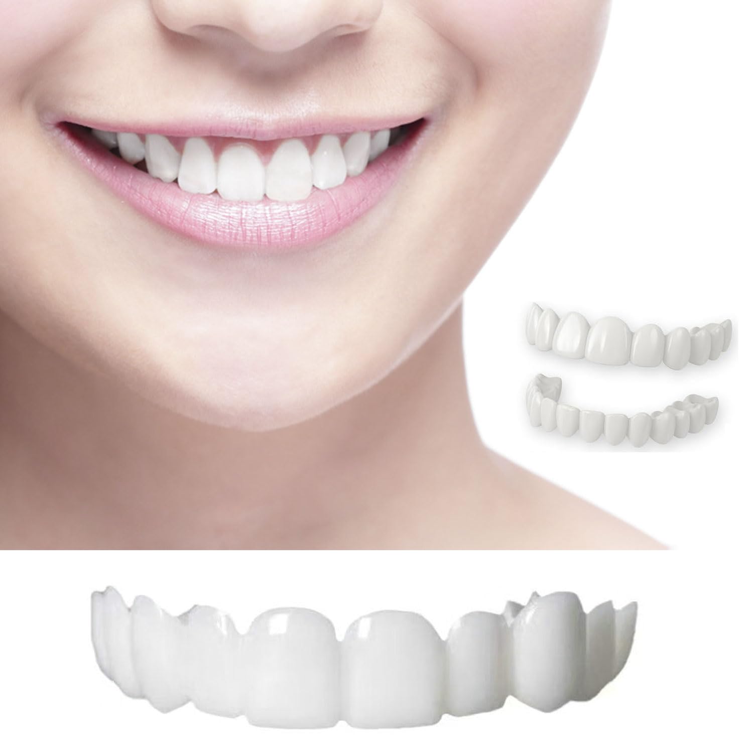 Photo 1 of Temporary Veneer, Natural and Comfortable?Men's and Women's Adjustable Veneer setExperience the Entire Process of obtaining a smile-R08 (Natural ColorR02)