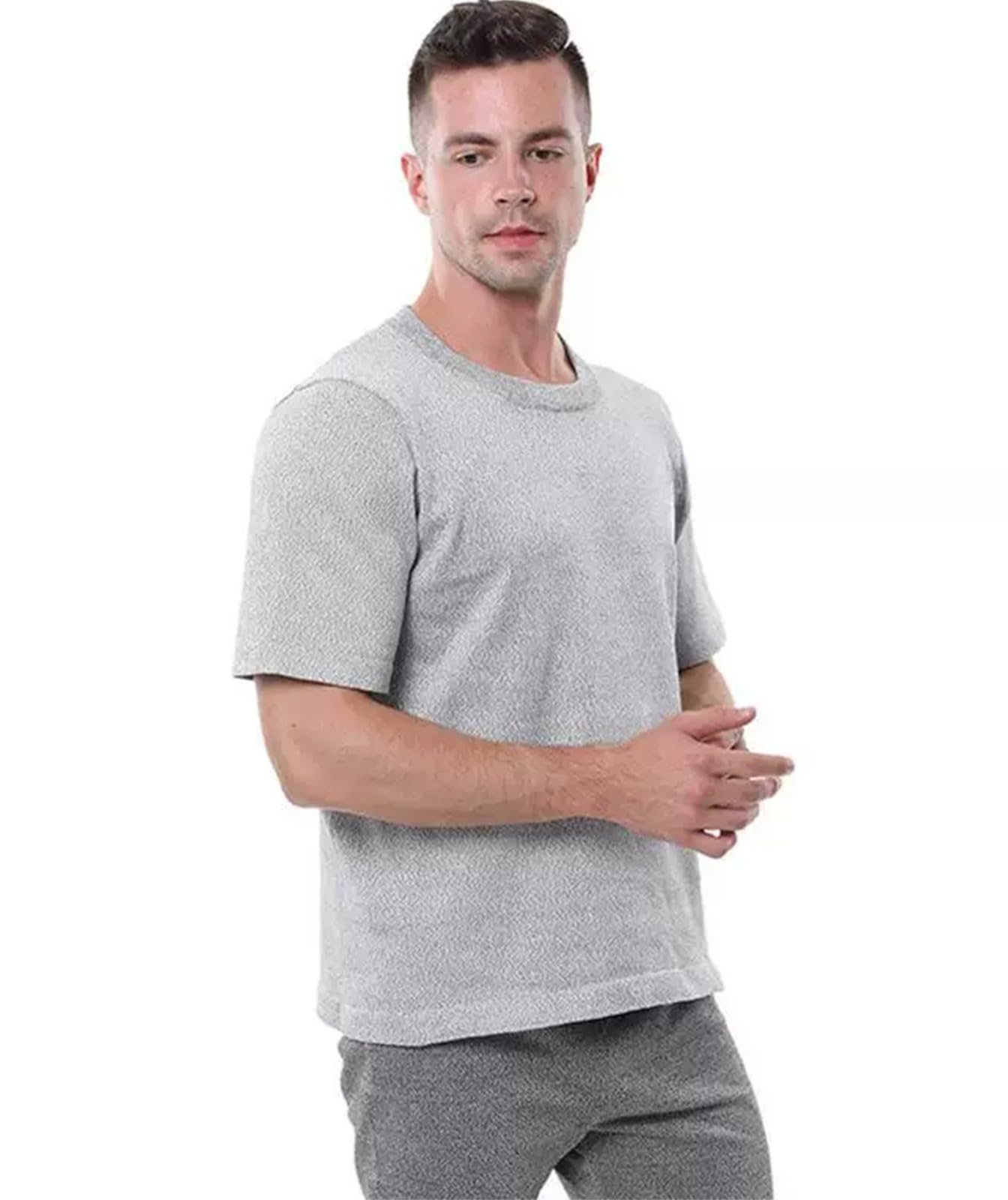 FUELIX Abbigliamento Antitaglio di Livello 5 T-Shirt Antitaglio Maglietta Antistrappo Antimorso Gilet Resistente al Taglio Attrezzature Protettive per La Produzione Industriale C,XL