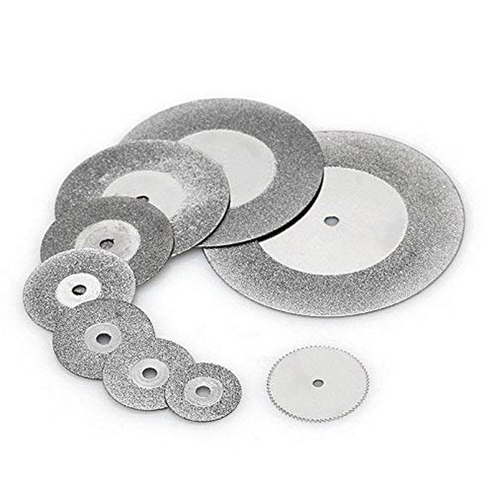 Diy Crafts 10330 7180 Diamond Cutting Disc Saw Blade Grinding Wheel Set Rotary Mandrel, Multicolor, 8 Piece 1