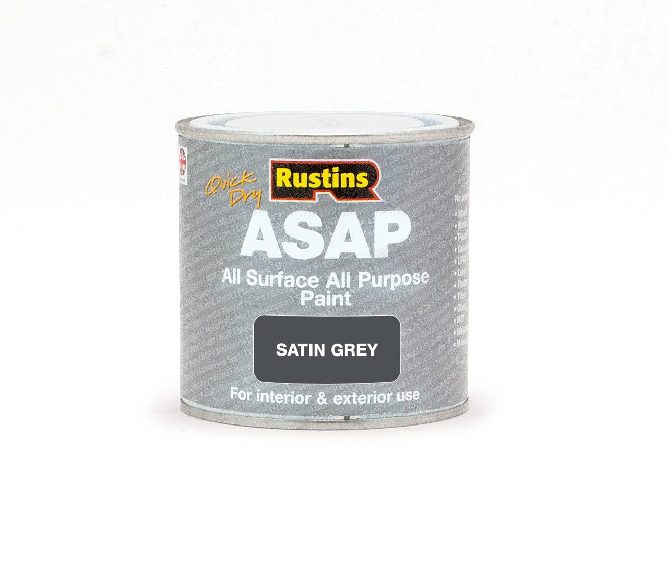 Rustins ASAPAG500 ASAP Paint Grey 500ml
